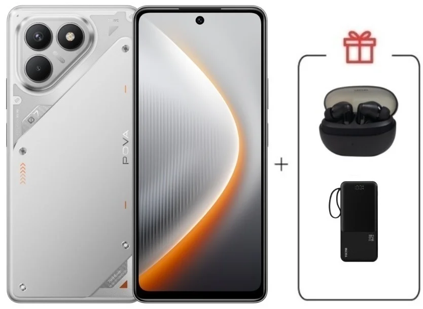 Смартфон Tecno Pova 7 Neo 8/128GB Magic Silver + подарок купить,NaN