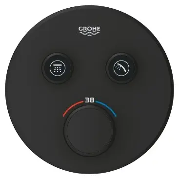 Смеситель для душа Grohe Grohtherm SmartControl 29507KF0, латунь, цвет черный купить,NaN