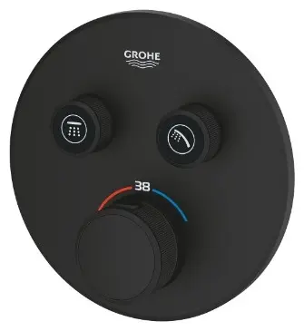 Смеситель для душа Grohe Grohtherm SmartControl 29507KF0, латунь, цвет черный купить,NaN