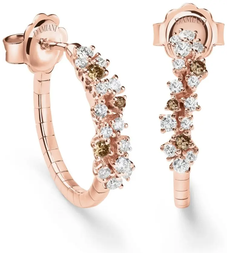 Серьги Damiani 20100613 вес 6 г золото, бриллиант купить,2390000
