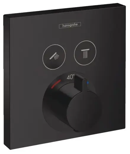 Смеситель для душа Hansgrohe ShowerSelect 15763340, латунь, цвет черный