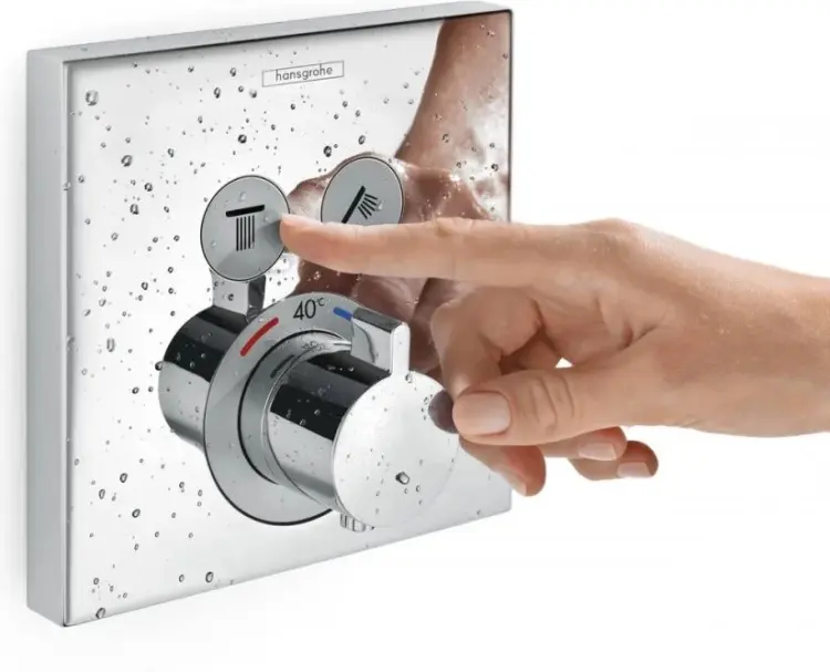 Смеситель для душа Hansgrohe ShowerSelect 15763340, латунь, цвет черный