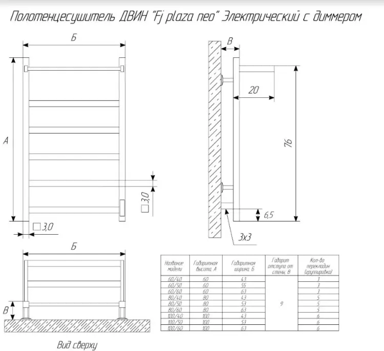 Полотенцесушитель электрический Двин Fj plaza neo, лесенка 50x80 см купить,NaN