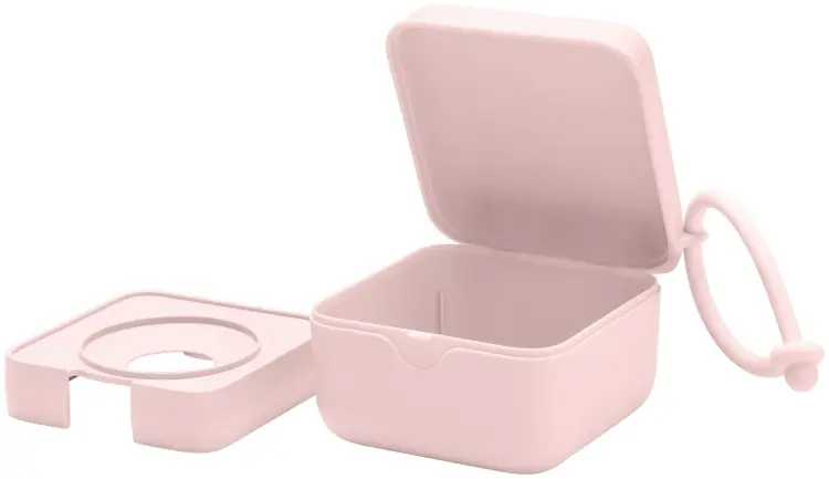 Футляр для пустышек BIBS Pacifier Box Blossom, 1 шт, розовый купить,NaN