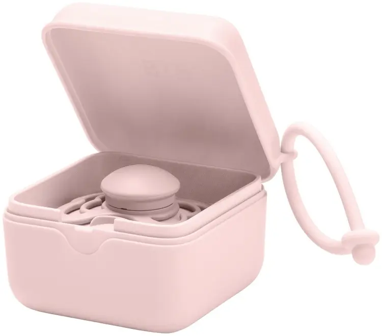 Футляр для пустышек BIBS Pacifier Box Blossom, 1 шт, розовый купить,NaN