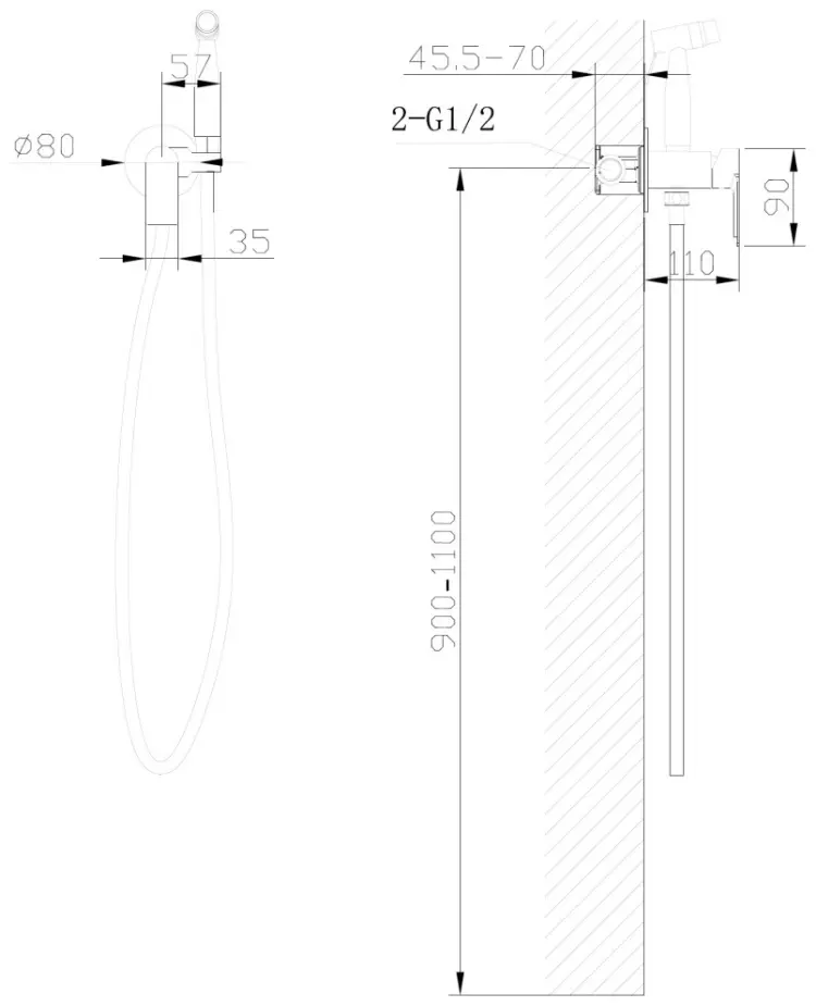 Abber гигиенический душ AF8025W купить,NaN