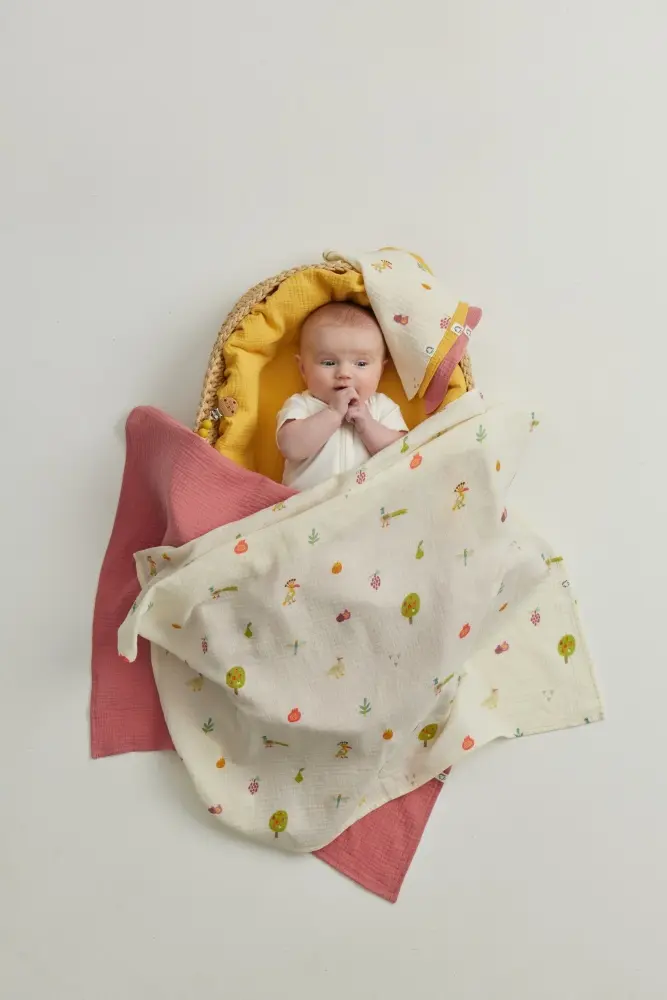 Пеленка текстильная BUBA KIDS Сады Кавказа/ горчица/ малина со сливками, 3 шт, 75x75 см - ForteMarket Пеленка текстильная BUBA KIDS Сады Кавказа/ горчица/ малина со сливками, 3 шт, 75x75 см купить,NaN