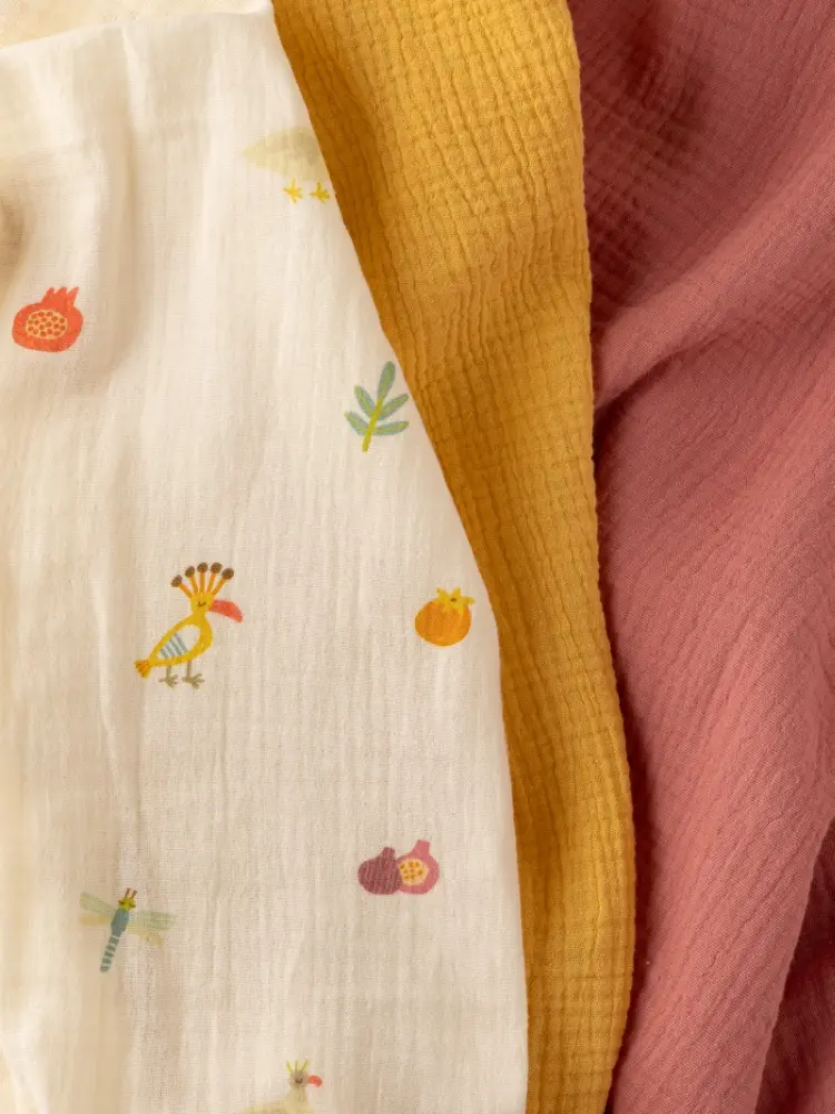 Пеленка текстильная BUBA KIDS Сады Кавказа/ горчица/ малина со сливками, 3 шт, 75x75 см - ForteMarket Пеленка текстильная BUBA KIDS Сады Кавказа/ горчица/ малина со сливками, 3 шт, 75x75 см купить,NaN