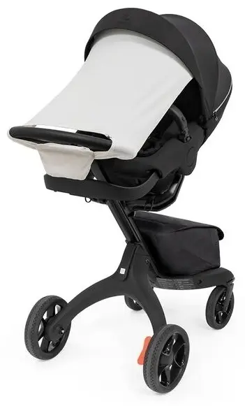 Солнцезащитная шторка для коляски Stokke белый купить,NaN
