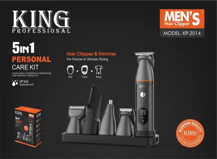 King Professional триммер KP-2014 серебряный купить,NaN