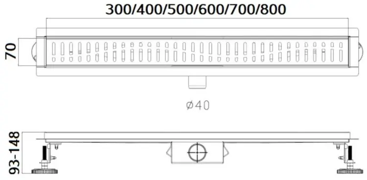Haiba трап HB93500 (7х50 см)