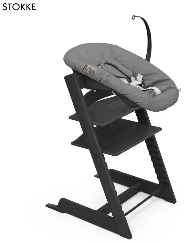 Стульчик-шезлонг Stokke Tripp Trapp Black NB 101140 черный купить,NaN