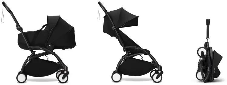 Коляска универсальная 2 в 1 Stokke YOYO3 646002/646303/646403, черный