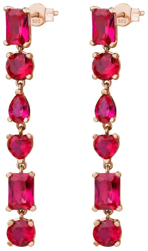 Серьги-цепочки Rosato RZGE22 вес 6 г серебро, фианит купить,91000