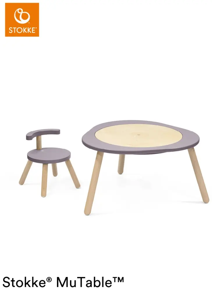Stokke 627004 детский стол, 82x87x49 см, сиреневый, бежевый