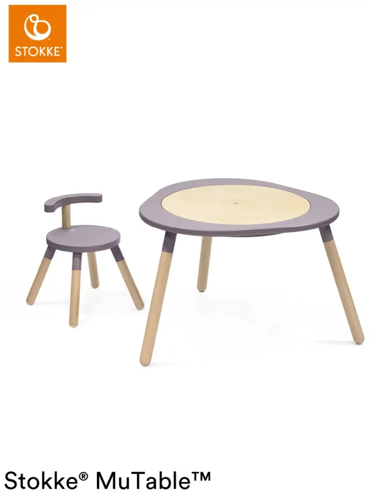 Stokke 627004 детский стол, 82x87x49 см, сиреневый, бежевый