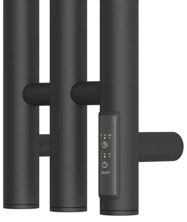 Полотенцесушитель электрический POINT Деметра PN12822B П3 120x1200 диммер справа, черный, I-образный 12x120 см купить,NaN