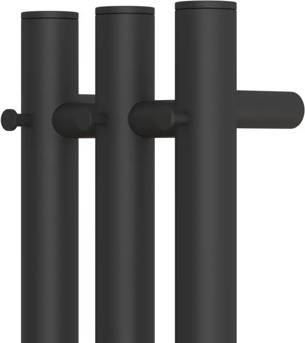 Полотенцесушитель электрический POINT Деметра PN12822B П3 120x1200 диммер справа, черный, I-образный 12x120 см купить,NaN