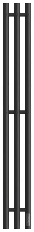 Полотенцесушитель электрический POINT Деметра PN12822B П3 120x1200 диммер справа, черный, I-образный 12x120 см купить,NaN
