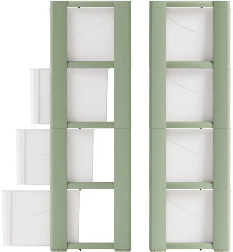 Детский комод HOME HM9041, 30x49x95 см, белый купить,NaN