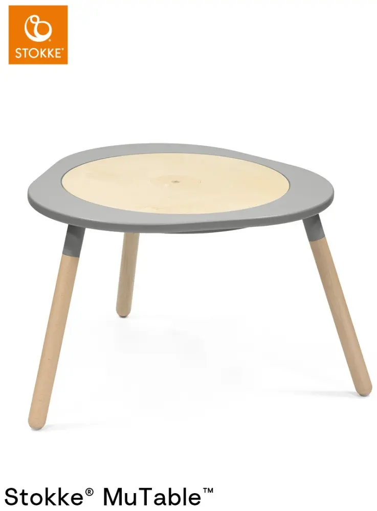 Stokke MuTable 627002+627102 комплект, 82x87x49 см, серый, бежевый