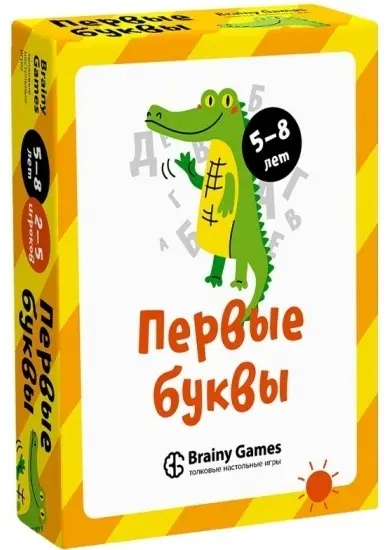 Настольная игра Brainy Games Первые буквы купить,NaN