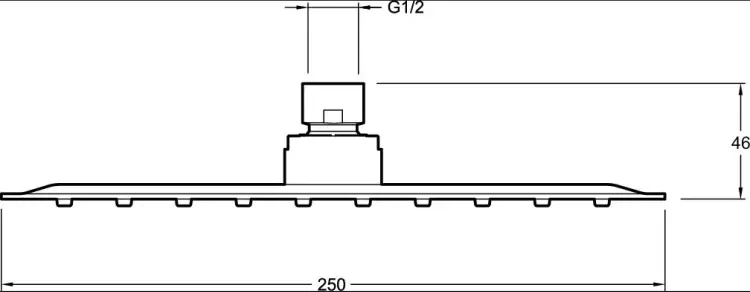 Jacob Delafon верхний душ White House Jacob Delafon Metro E26601-BL, металл