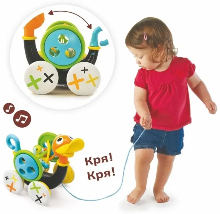 Каталка Yookidoo Музыкальная уточка купить,NaN