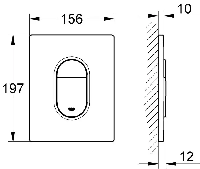 Кнопка смыва Grohe Arena Cosmopolitan 38844SH0