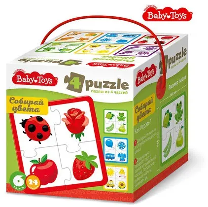 Пазлы MAXI «Собирай цвета» (24 элемента) Baby Toys купить,NaN