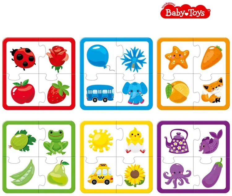 Пазлы MAXI «Собирай цвета» (24 элемента) Baby Toys купить,NaN