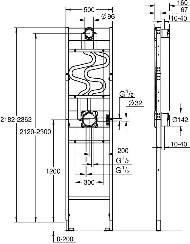Grohe рамная инсталляция 1039949990 купить,NaN