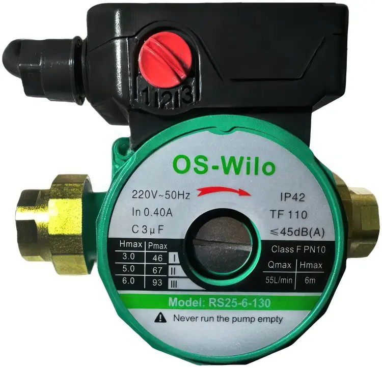 Насос поверхностный циркуляционный вихревой Wilo RS25-6-130 купить,NaN