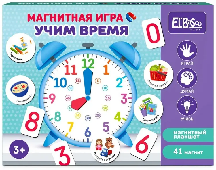Магнитная игра Игра Магнитная Учим время ET05-059 купить,NaN