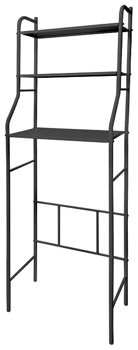 Стеллаж напольный Исток, 48x26x156 см, черный купить,NaN