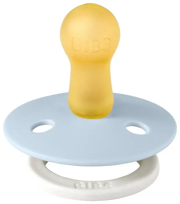 Пустышка латексная ночная BIBS Colour Glow - Baby Blue 6+ месяцев, голубой купить,NaN