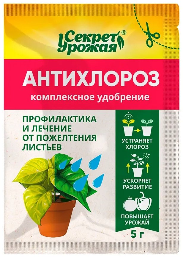 Удобрение БиоМастер порошок Микроудобрение Антихлороз Секрет Урожая 0.05 кг купить,NaN