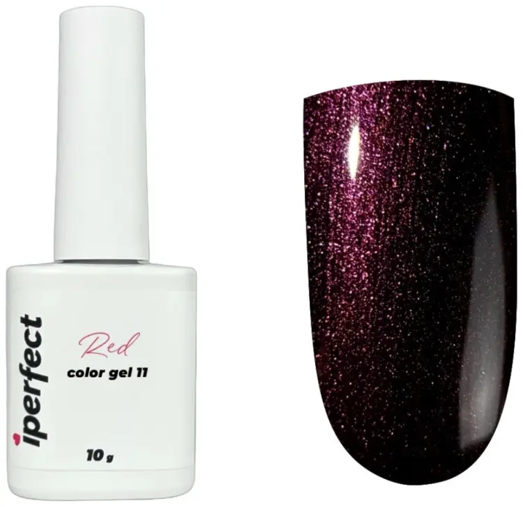 Iperfect гель-лак Red color gel 11 камуфлирующее 10 мл купить,NaN