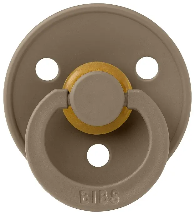 Пустышка BIBS Colour Latex Dark Oak 0+, 1 шт, коричневый
