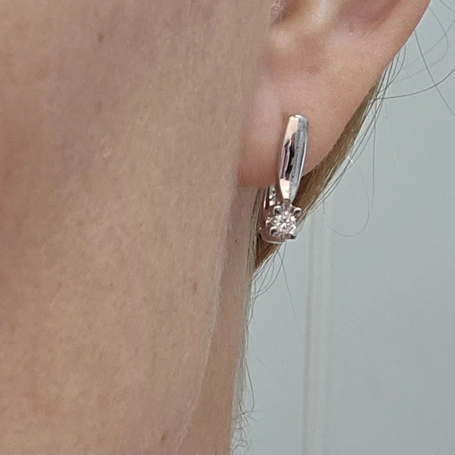Серьги Deimantas 112358860 2,73гр 0,19ct. купить,NaN