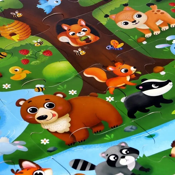Puzzle Time Лес и его жители напольный 6031129 купить,NaN