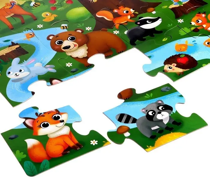Puzzle Time Лес и его жители напольный 6031129 купить,NaN