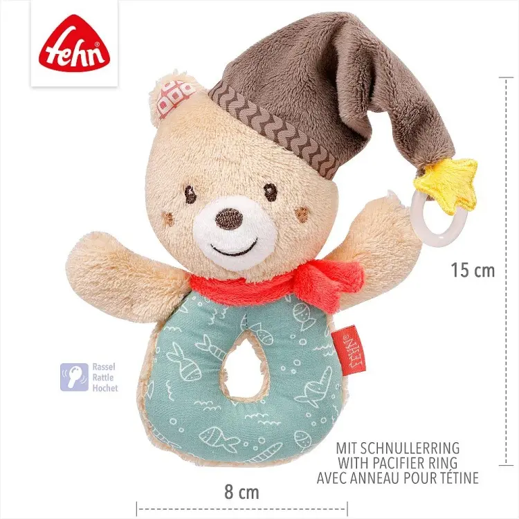 Погремушка Fehn Мишка Бруно купить,NaN