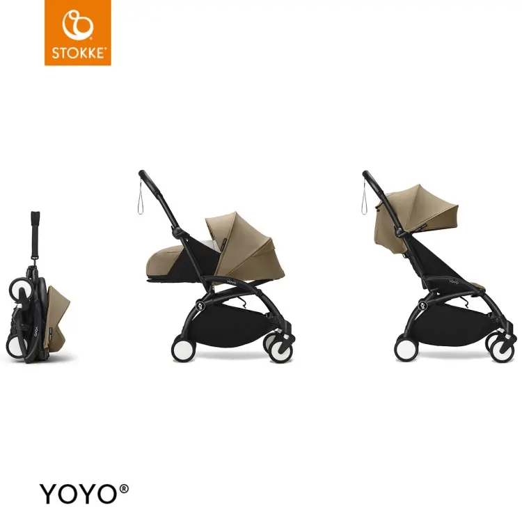 Коляска универсальная 2 в 1 BABYZEN YOYO3 646002, черный, бежевый