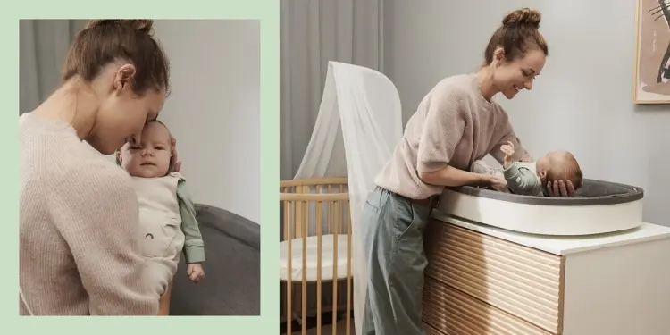 Комод Stokke Sleepi Changer, массив бука, 88x53.7x98.5 см, белый