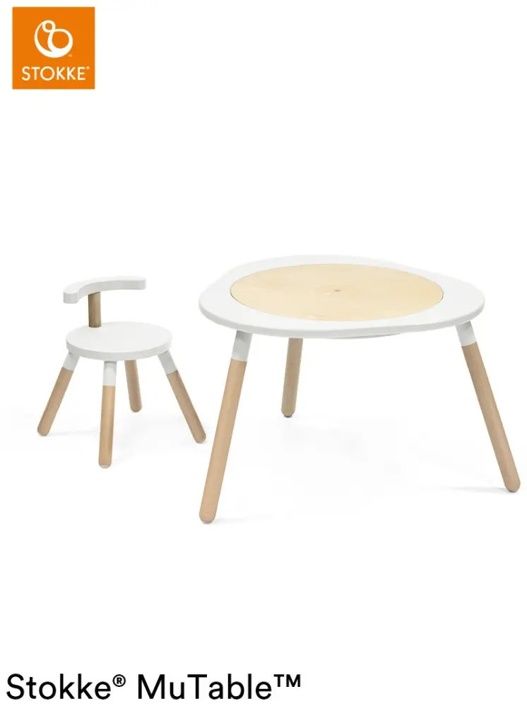 Stokke 627001 детский стол, 82x87x49 см, белый, бежевый купить,NaN