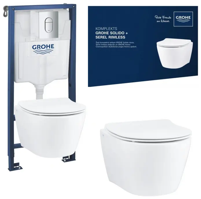 Grohe рамная инсталляция Solido 4в1 купить,NaN