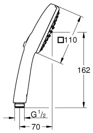 Grohe ручной душ (лейка без шланга) 267462433 Tempesta Cube 110