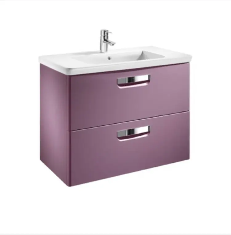 Тумба с раковиной Roca ZRU9302740 + 7327470000, 80x50x44 см, фиолетовый купить,NaN