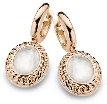 Серьги Tirisi TM7052KR(2P) вес 6.19 г серебро, золото, хрусталь купить,848000